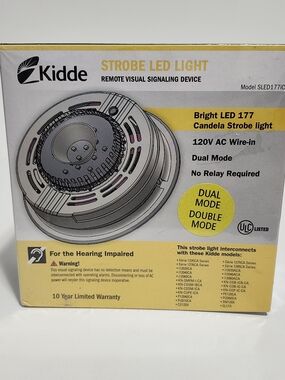 Kidde Strobe LED Light Remote Signaling Device SLED177iCA NEW